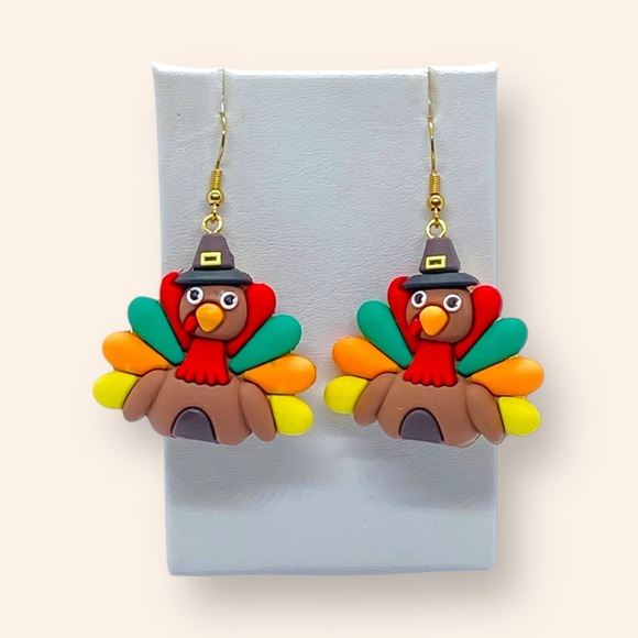 Thanksgiving Pilgrim Turkey  Festive Jewelry - Picture 4 of 8